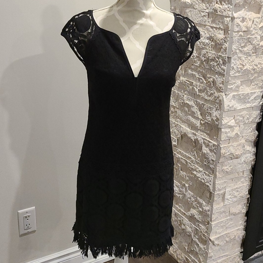 Nanette Lepore black lace/crochet dress